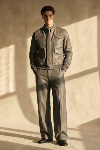 Nikita Mhaisalkar Leather Jacket & Pant Set 