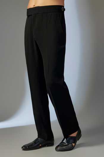 SALIL BHATIA_Black Beads, Stones Embroidered Kurta Set _Online_at_Aza_Fashions