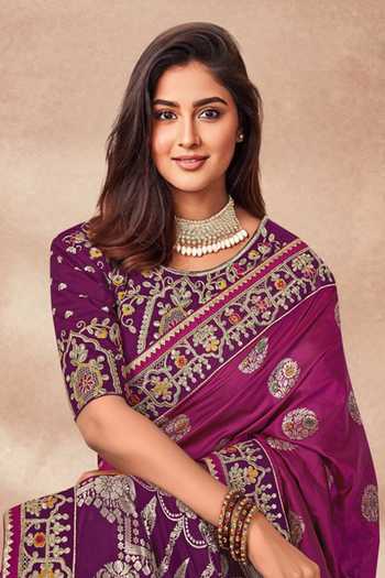 Buy Naintara Bajaj Pink Georgette, Silk Sequins, Zari, Embroidery Open Floral Bloom Woven Saree Set Online at Aza Fashions Buy_Naintara Bajaj_Pink Georgette, Silk Sequins, Zari, Embroidery Open Floral Bloom Woven Saree Set _Online_at_Aza_Fashions