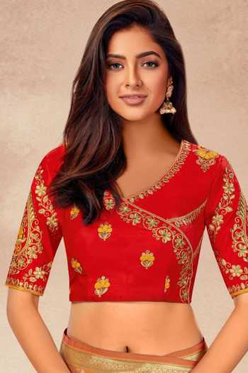 Khwaab By Sanjana Lakhani Yellow Silk Embroidery Asymmetric Floral Geometric Woven Saree And Blouse at Aza Fashions Khwaab By Sanjana Lakhani_Yellow Silk Embroidery Asymmetric Floral Geometric Woven Saree And Blouse _at_Aza_Fashions