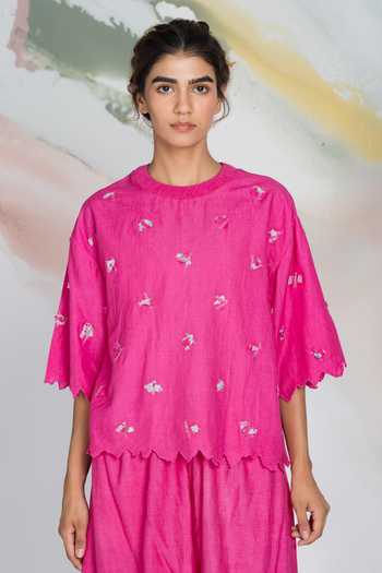 Ilk Flicker Embroidered Top 