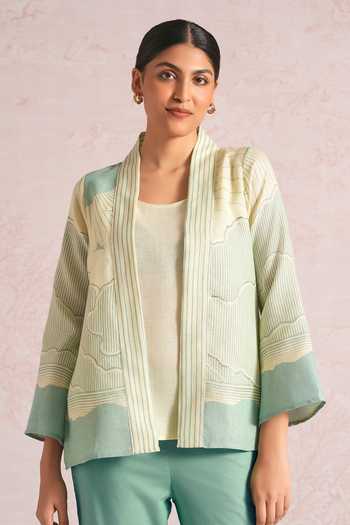 Kaveri Silver Lylah Linen Jacket 