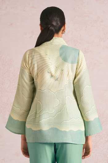 Kaveri Silver Lylah Linen Jacket 