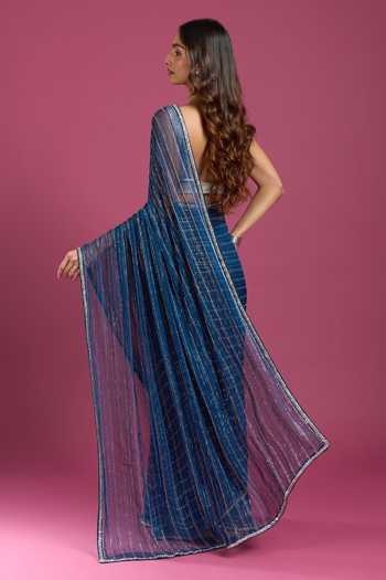 Samyukta Singhania Embroidered Saree & Running Blouse Set 