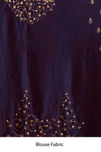 Buy Samyukta Singhania Blue Embroidery, Zari Saree And Running Blouse Set Online at Aza Fashions Buy_Samyukta Singhania_Blue Embroidery, Zari Saree And Running Blouse Set _Online_at_Aza_Fashions