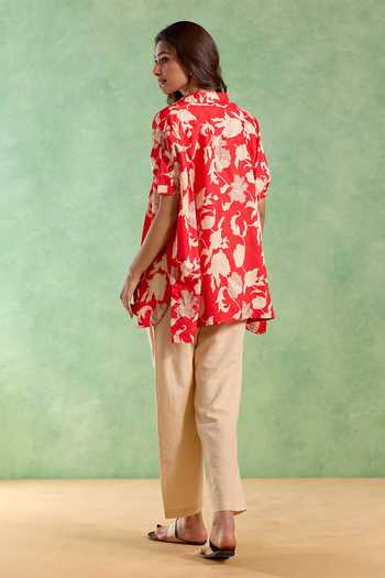 Nero India Blossom Print Top & Pant Set 