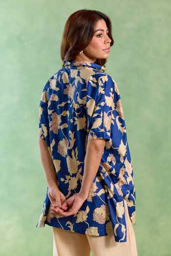 Nero India Blossom Print Top & Pant Set 