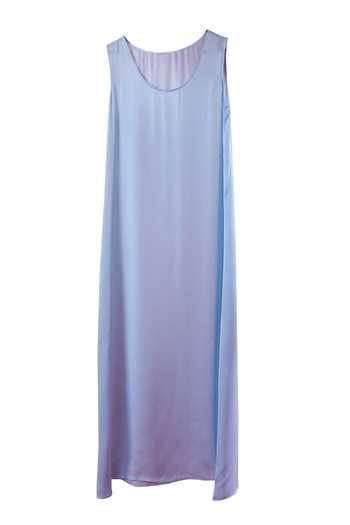 Amit Aggarwal_Blue Chiffon Beads V-neck Placed Embroidered Maxi Dress _Online_at_Aza_Fashions
