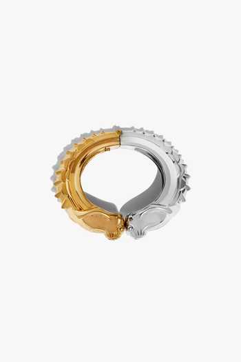 Outhouse_Gold Plated Koko Dual Cuff Bracelet _Online_at_Aza_Fashions