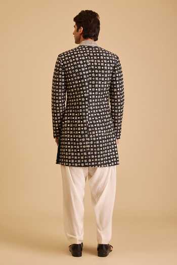 Siddartha Tytler Miraas Embroidered Sherwani & Draped Pant Set 