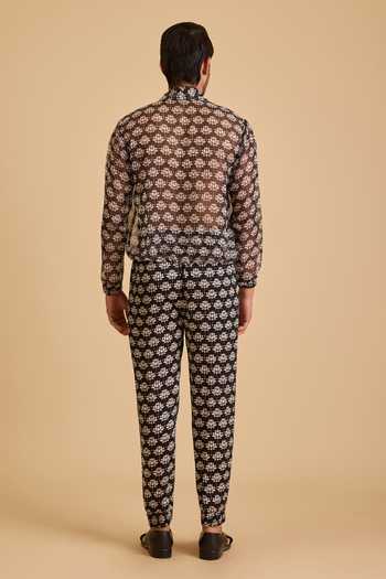 Siddartha Tytler Lotus Print Joggers 