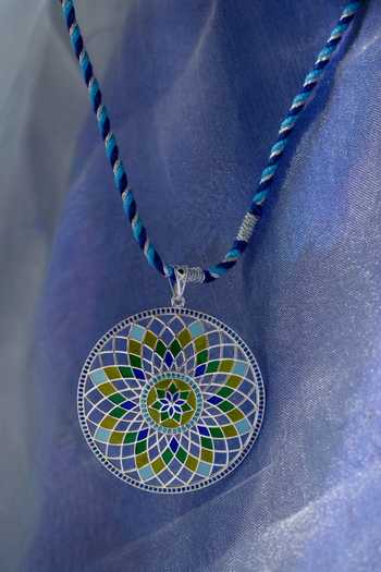 Manner Ruya Long Circular Pendant Necklace 
