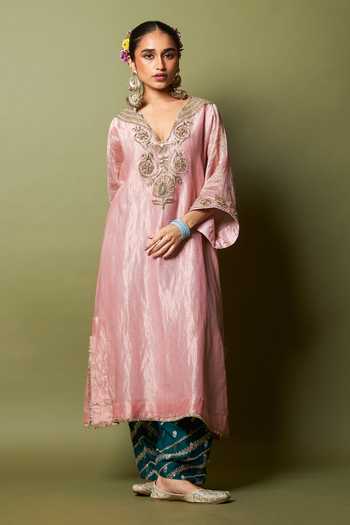 Pants And Pajamas Rosika Embroidered Kaftan 