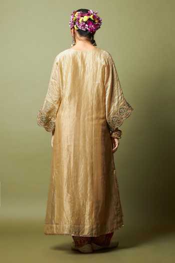 Pants And Pajamas Mehtab Noor Embroidered Kaftan 