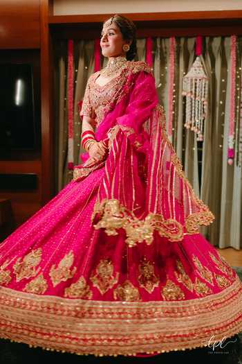 Itrh Regal Motif Embroidered Bridal Lehenga Set 