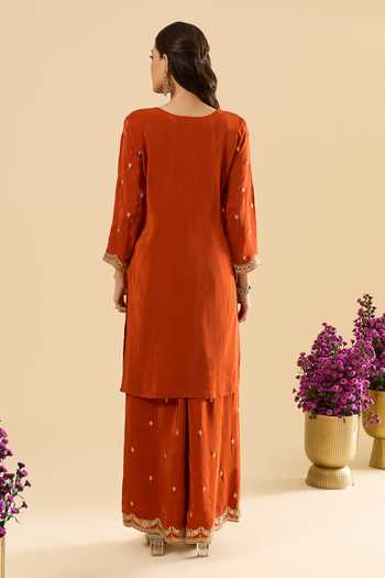 Samyukta Singhania Embroidered Kurta Sharara Set 