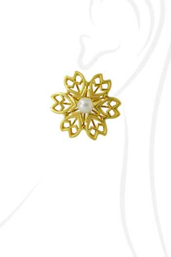 Buy_Manner_Gold Plated Pearls Rakaan Ranjha Stud Earrings _Online_at_Aza_Fashions