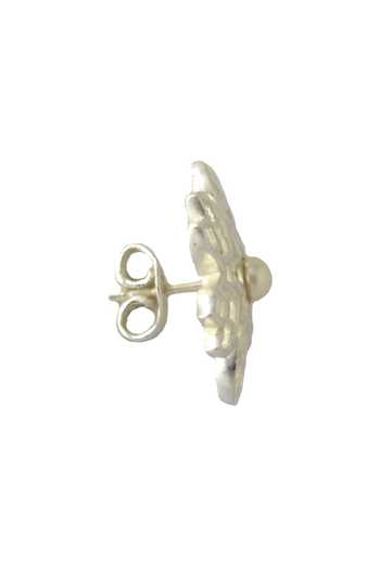 Manner_Silver Plated Pearls, Cut Work Rakaan Ranjha Stud Earrings _Online_at_Aza_Fashions