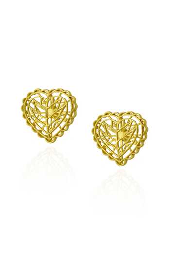 Manner Rakaan Heart Stud Earrings 