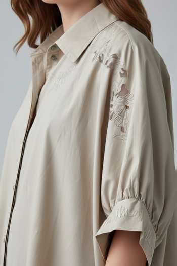 Bunka Placed Embroidered Kaftan 