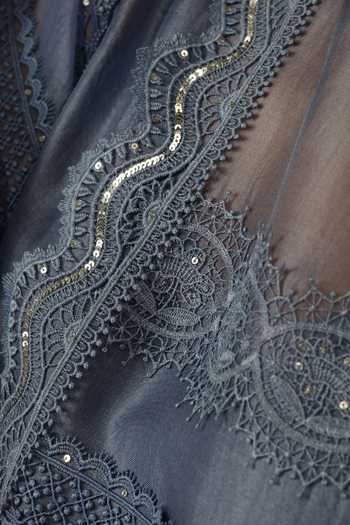 Shop Bunka Blue Organza Embroidery High Neck Bia Tunic Set Shop_Bunka_Blue Organza Embroidery High Neck Bia Tunic Set