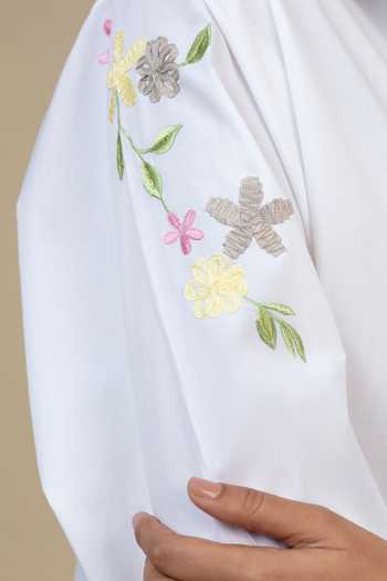 Buy Bunka White Cotton, Poplin Embroidery Collared Nisha Placed Shirt Online at Aza Fashions Buy_Bunka_White Cotton, Poplin Embroidery Collared Nisha Placed Shirt _Online_at_Aza_Fashions