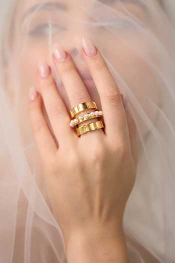 Anaash_White Pearls Imperial Embellished Ring _Online_at_Aza_Fashions