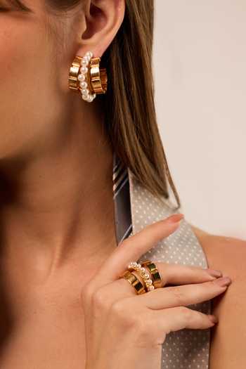 Shop_Anaash_White Pearls Imperial Embellished Ring _Online_at_Aza_Fashions