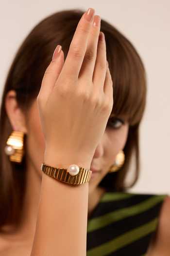 Shop_Anaash_White Pearls Crown Cuff Bracelet _Online_at_Aza_Fashions