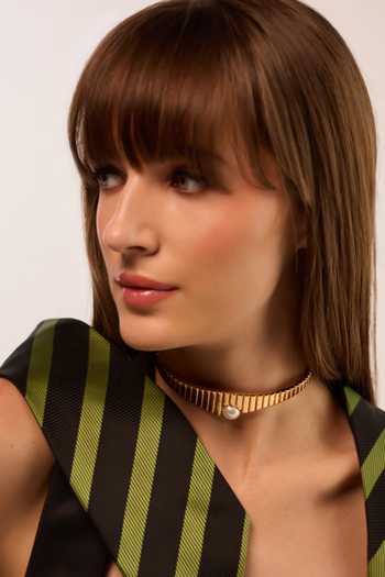 Buy_Anaash_White Pearls Crown Embellished Choker _Online_at_Aza_Fashions