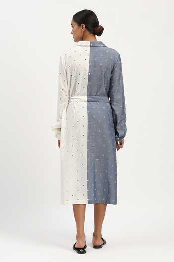 ABRAHAM AND THAKORE Schiffli Dress 