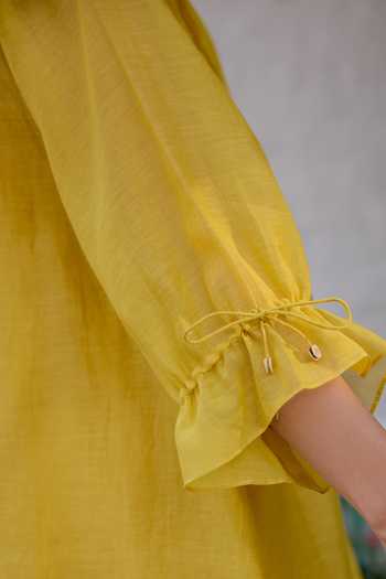 Shop_Beige_Yellow Chanderi, Cotton Satin Embroidery, Mul Top And Pant Set _Online_at_Aza_Fashions