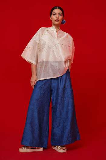 Stoique Root Textured Pattern Palazzo 