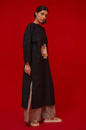 Buy_Stoique_Brown Silk Root Textured Palazzo _Online_at_Aza_Fashions