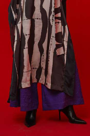 Buy_Stoique_Purple Cotton Stem Crushed Palazzo 