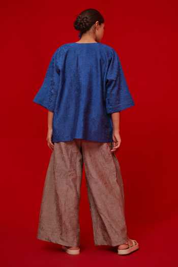Stoique Root Crushed Silk Palazzo 