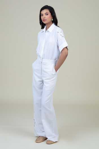 Shop_Bunka_White Jane Cotton Linen Jumpsuit _Online_at_Aza_Fashions