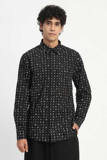 ABRAHAM AND THAKORE Alphabet Print Shirt 