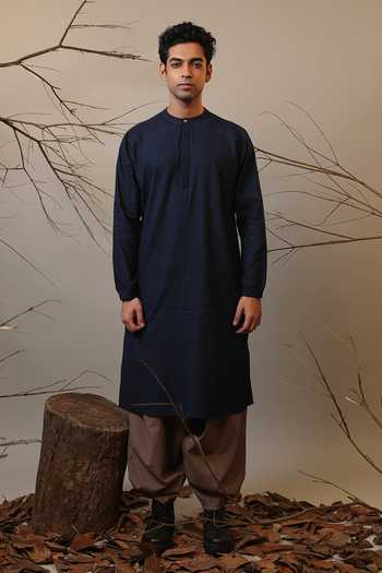 Buy_MATI_Beige Cotton Roots Baggy Pant _Online_at_Aza_Fashions