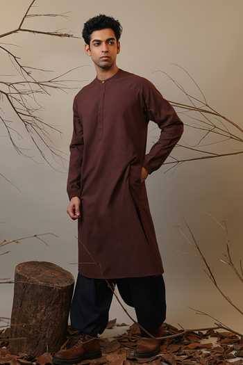 Buy_MATI_Blue Cotton Roots Baggy Pant _Online_at_Aza_Fashions