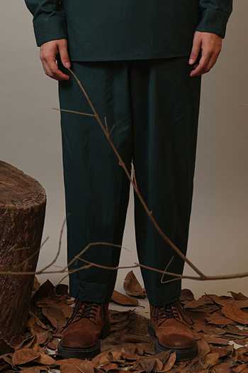Buy MATI Green Cotton Roots Kurta And Pant Set Online at Aza Fashions Buy_MATI_Green Cotton Roots Kurta And Pant Set _Online_at_Aza_Fashions