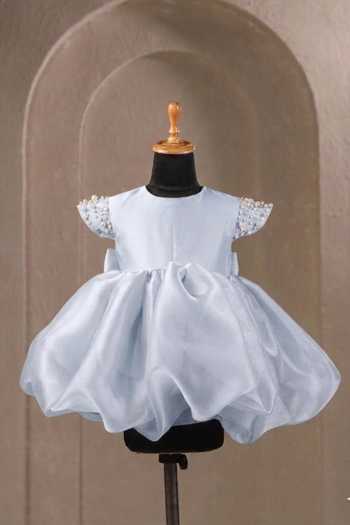 Casa Ninos Placed Pearl Work Dress 