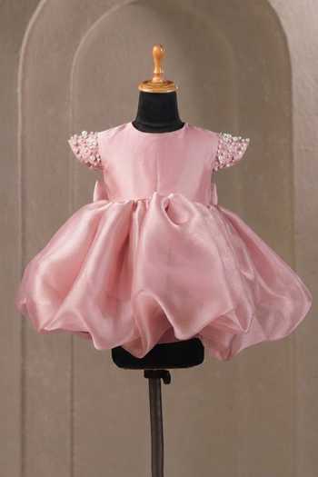 Casa Ninos Placed Pearl Work Dress 