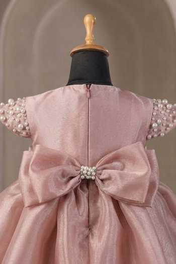 Casa Ninos Placed Pearl Work Dress 