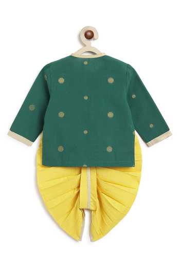 Tiber Taber Jacquard Kurta & Dhoti Pant Set 
