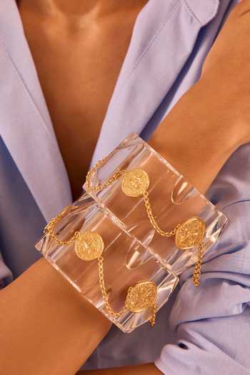 Shop_Mnsh_Gold Plated Chains Shakti Resin Bangle - Single Pc _Online_at_Aza_Fashions