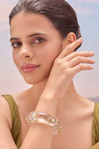Mnsh Polki Resin Bangle - Single Pc 