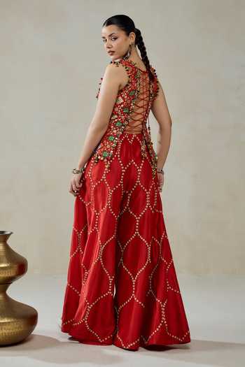 Nitika Gujral Patola Work Top & Sharara Set 