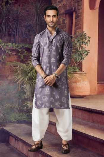 Jhambthreads Printed Kurta & Pyjama Set 