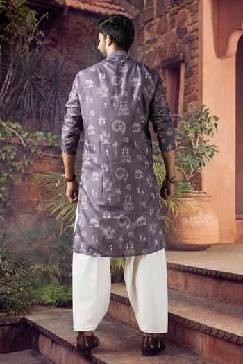 Jhambthreads Printed Kurta & Pyjama Set 